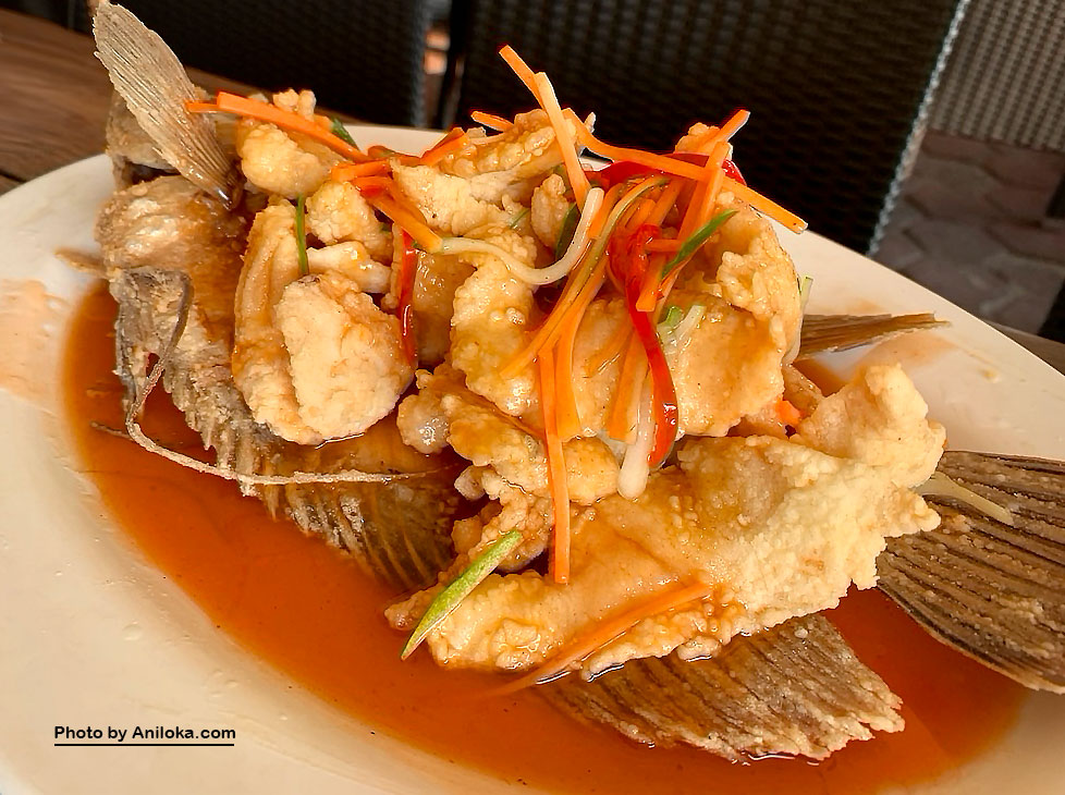 Ikan Gurame Saus Asam Manis Bandar Djakarta Ancol
