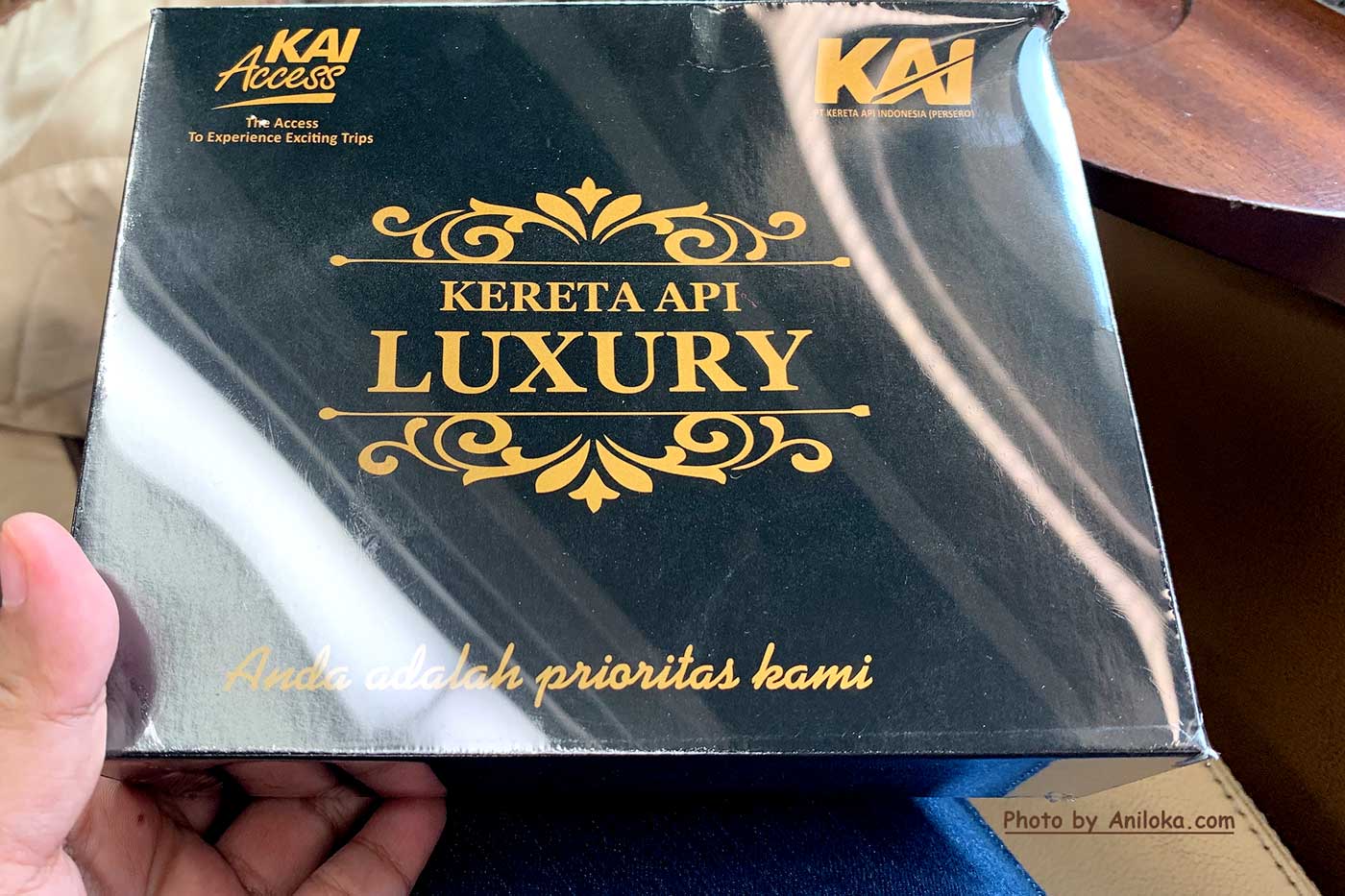 Foto Snack Box Kereta Luxury Sleeper Taksaka 82L