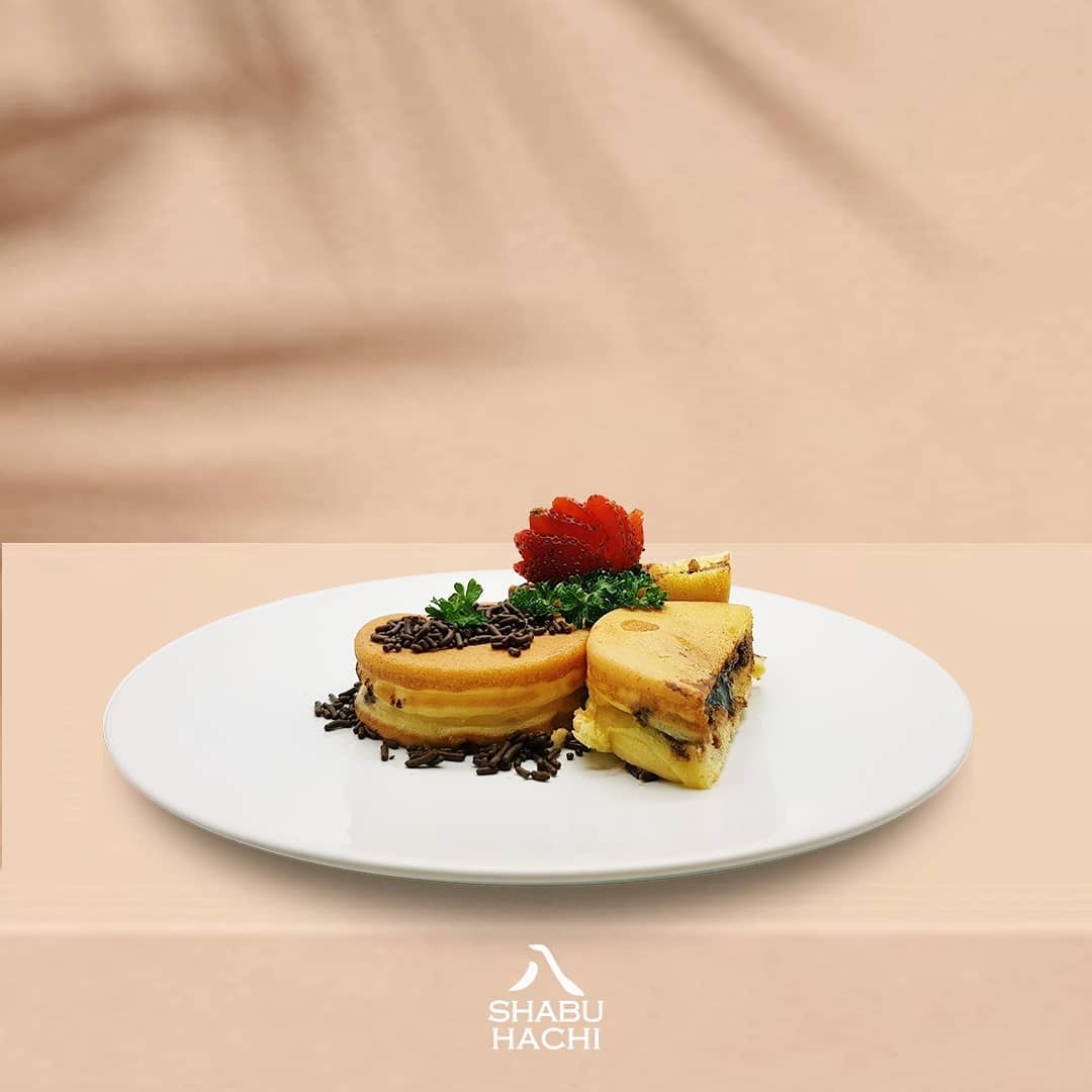 Dorayaki Shabu Hachi topping meses