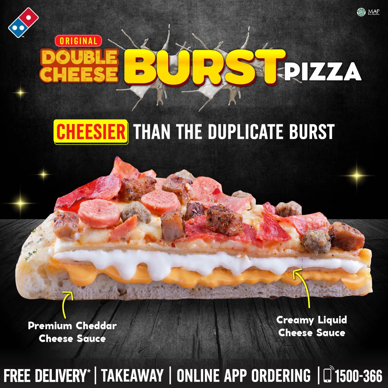 Perbedaan Cheese Burst dan Double Cheese Burst Domino's Pizza