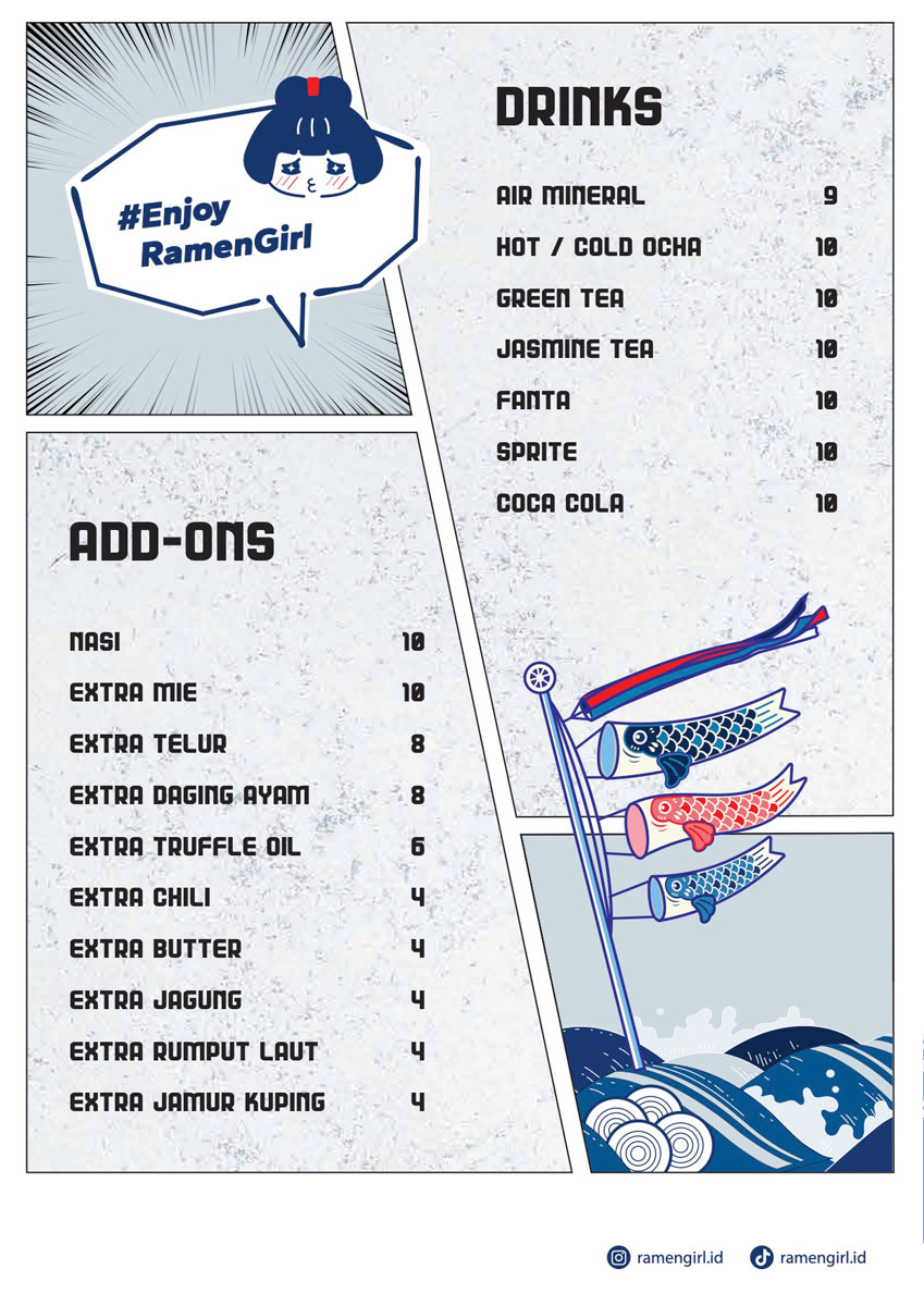 Ramen Girl Menu